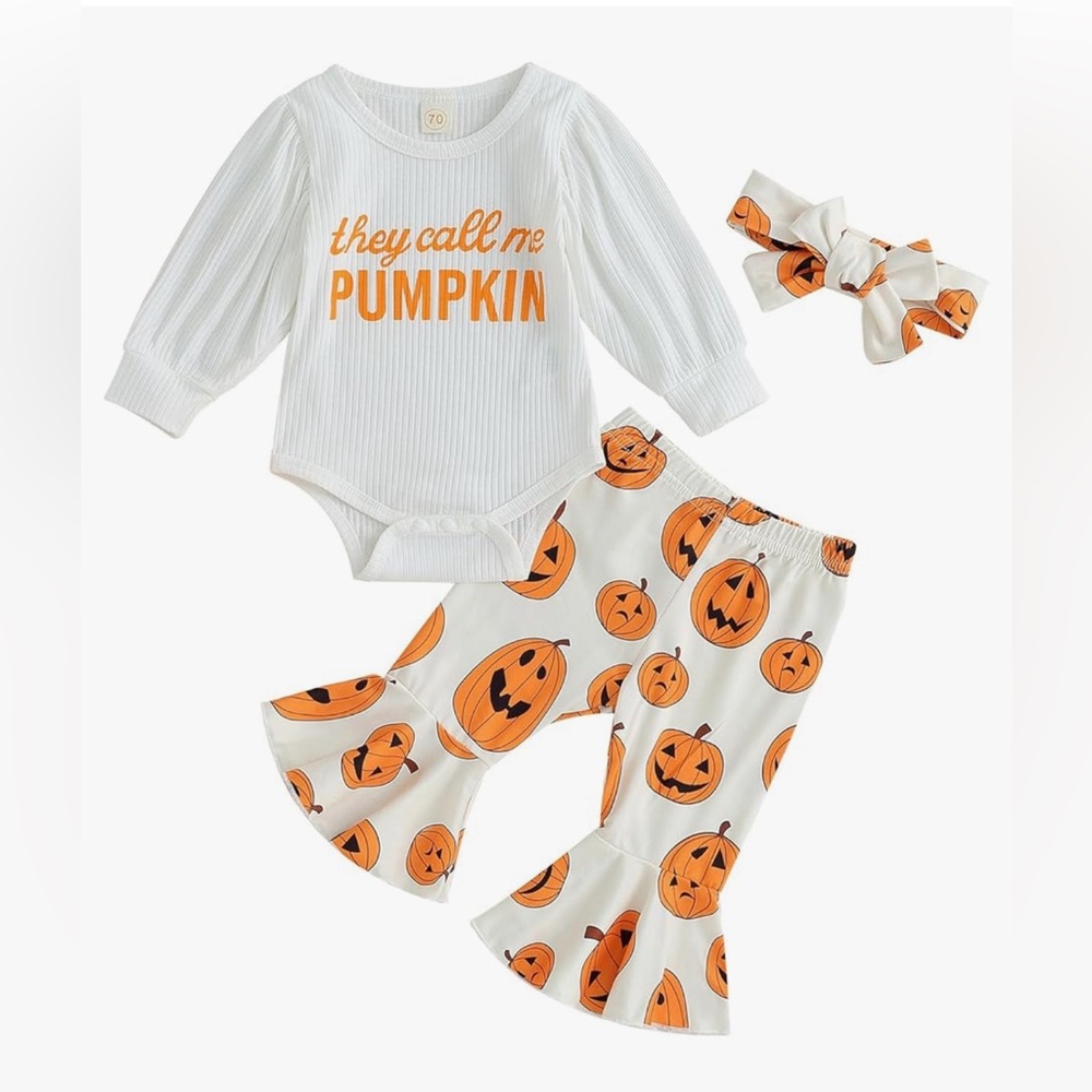 New! They call me pumpkin fall outfit 3-6m